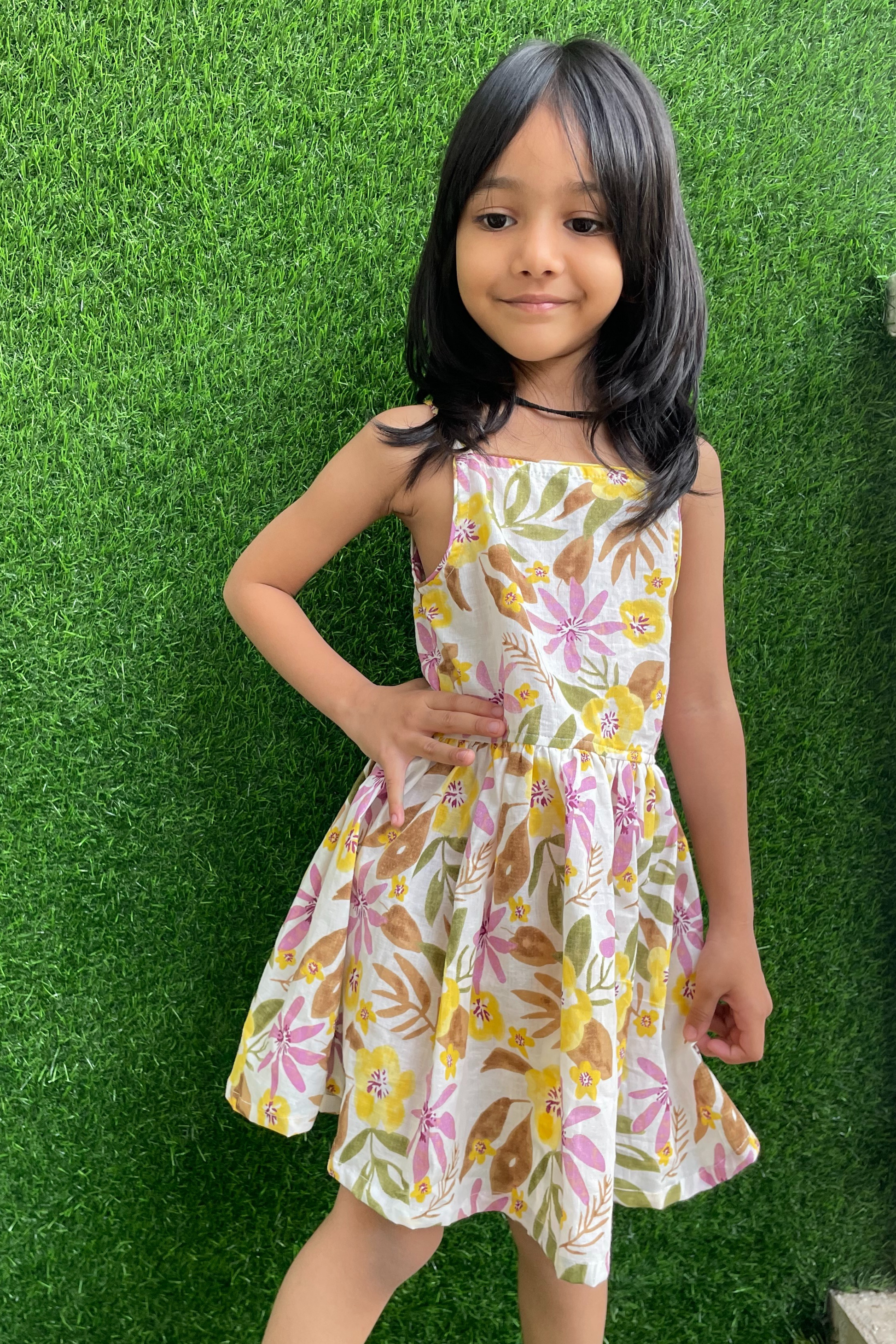 Girls Pure Cotton Summer Dress - Peekaaboo Kids - Below 1000, Dress, Featured, Girls